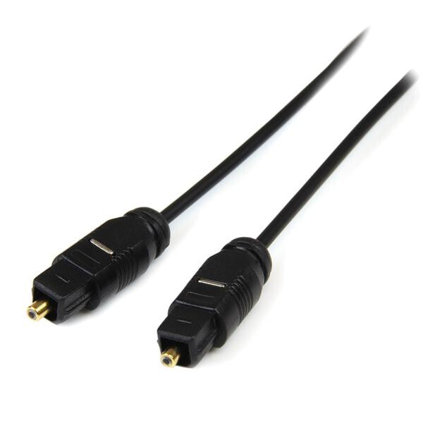 StarTech 15 ft Thin Toslink Digital Optical SPDIF Audio Cable