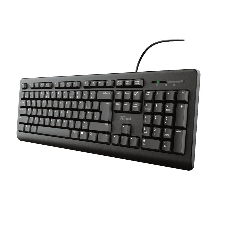 Trust TK-150 Keyboard | Wired, QWERTY, Black