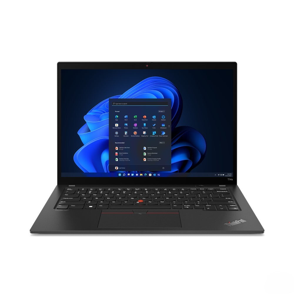Lenovo ThinkPad T14s Gen 3 (Intel) i5-1240P Notebook 35.6 cm (14") WUXGA Intel® Core™ i5 16 GB LPDDR5-SDRAM 256 GB SSD Wi-Fi 6E (802.11ax) Windows 11 Pro Black