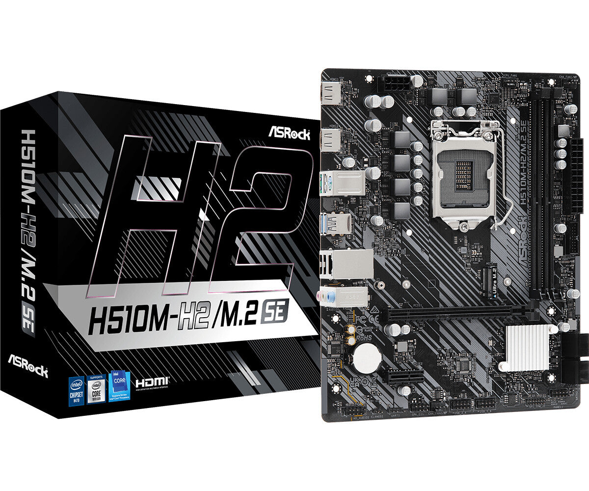 Asrock H510M-H2/M.2 SE micro ATX Intel Motherboard | LGA1200 Socket - 2 x DDR4 Memory Slots