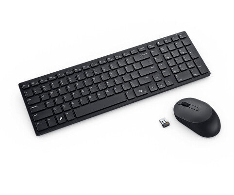 DELL KM555 Keyboard | Wireless, QWERTY, Black, Mouse Included