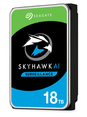 Seagate SkyHawk AI 18 TB 3.5" 7200 RPM Surveillance System HDD | Serial ATA III
