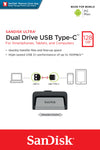 SanDisk Ultra Dual Drive USB Type-C USB flash drive 128 GB USB Type-A / USB Type-C 3.2 Gen 1 (3.1 Gen 1) Black, Silver