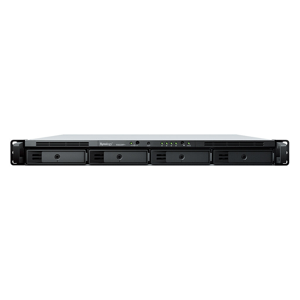 Synology RackStation RS822RP+ Rack (1U) NAS with 4 x 18TB HAT5310 Drives | 4-bay, HDD & SSD, Ryzen Embedded CPU, 2 GB GB RAM, 4 x LAN Ports