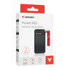 Verbatim Pocket SSD 2 TB Portable SSD | USB 3.2 Gen 2 Black, Red