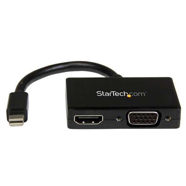 StarTech Travel A/V Adapter: 2-in-1 Mini DisplayPort to HDMI or VGA Converter