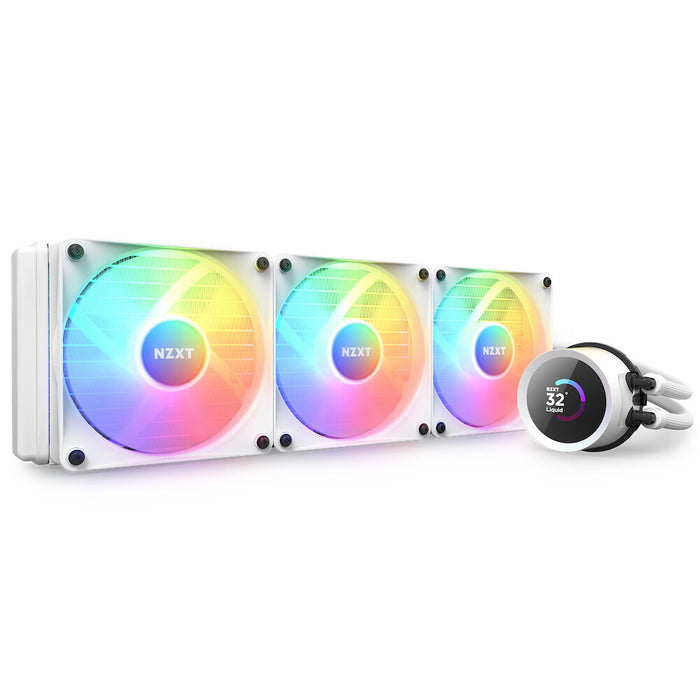 NZXT Kraken 360 RGB AIO Liquid Cooler | 360mm 1800 RPM 78.02 CFM PWM RGB White