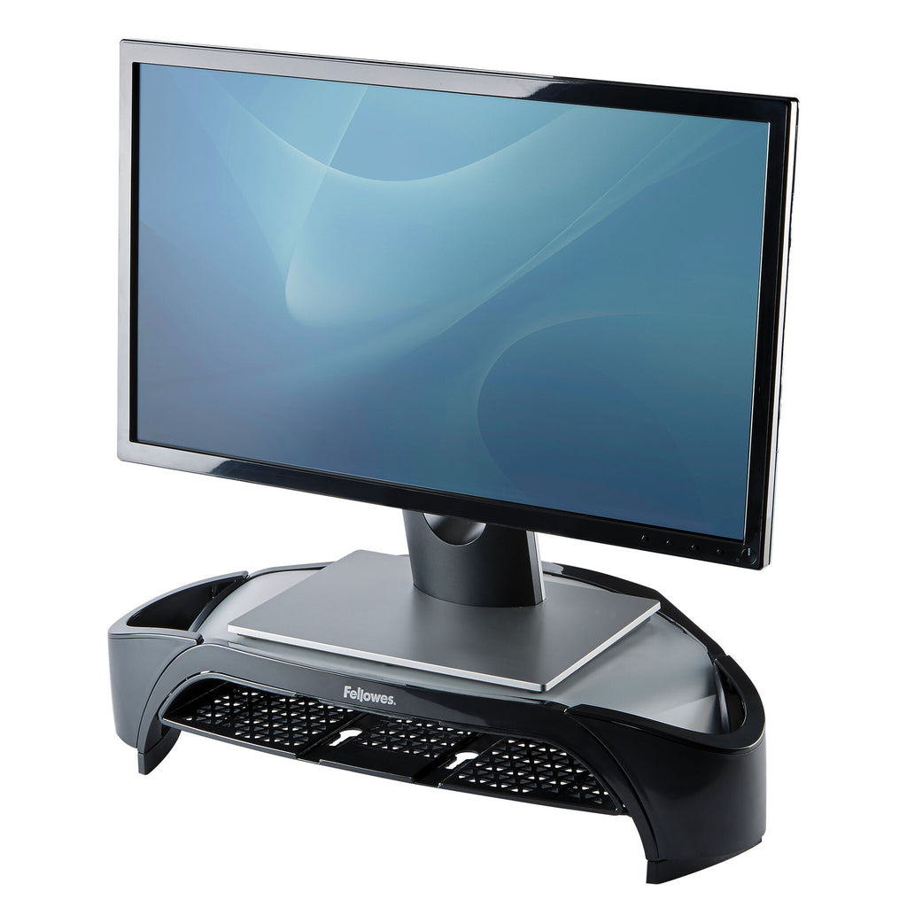 Computer Monitor Stand 3 Height Adjustments Smart Suites Monitor Riser Plus Storage Area Ergonomic Adjustable Monitor Stand Computers Max Weight 10KG Max 21"