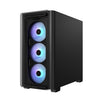 ASUS A23 PLUS TG ARGB BLACK PC Case Black | Liquid Cooling Support