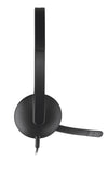 Logitech H340 Headset Wired Head-band Office/Call center USB Type-A Black