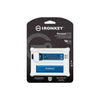 Kingston Technology IronKey Keypad 200 USB flash drive 16 GB USB Type-A 3.2 Gen 1 (3.1 Gen 1) Blue