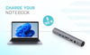 i-tec Metal Cooling Pad for notebooks (up-to 15.6”) with USB-C Docking Station (Power Delivery 100 W)