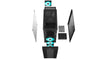 DeepCool CC560 Midi Tower PC Case Black | Liquid Cooling Support