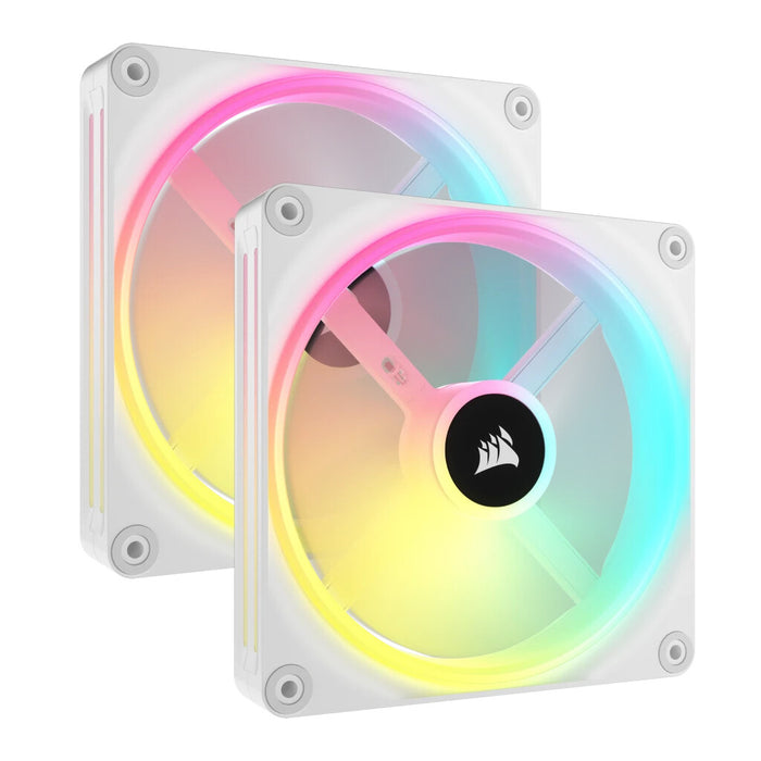 Corsair iCUE LINK QX140 Case Fan | 140mm 2000 RPM 82.5 CFM PWM RGB White