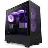 NZXT Kraken 240 RGB AIO Liquid Cooler | 240mm 1800 RPM 78.02 CFM PWM RGB Fluid Dynamic Bearing (FDB) Black