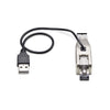 StarTech.com Gigabit Fiber to RJ45 Ethernet Media Converter Dongle, Optical Singlemode 10km/Multimode 800m, USB Powered, Compact Design, Metal Housing, Micro Mini, TAA