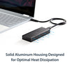StarTech.com USB-C 10Gbps to M.2 NVMe SSD Enclosure - Portable External M.2 NGFF PCIe Aluminum Case - 1GB/s Read/Write - Supports 2230, 2242, 2260, 2280 - TB3 Compatible - Mac & PC