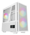 DeepCool R-CH360-WHAPE3D-G-1 ARGB Micro Tower PC Case White | Liquid Cooling Support