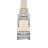 StarTech.com 7m CAT6a Ethernet Cable - 10 Gigabit Shielded Snagless RJ45 100W PoE Patch Cord - 10GbE STP Network Cable w/Strain Relief - Grey Fluke Tested/Wiring is UL Certified/TIA