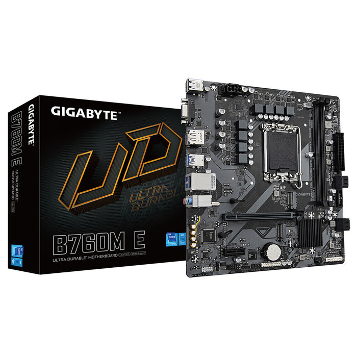 Gigabyte B760M E mATX Motherboard | LGA1700 | 2x DDR5 Slots