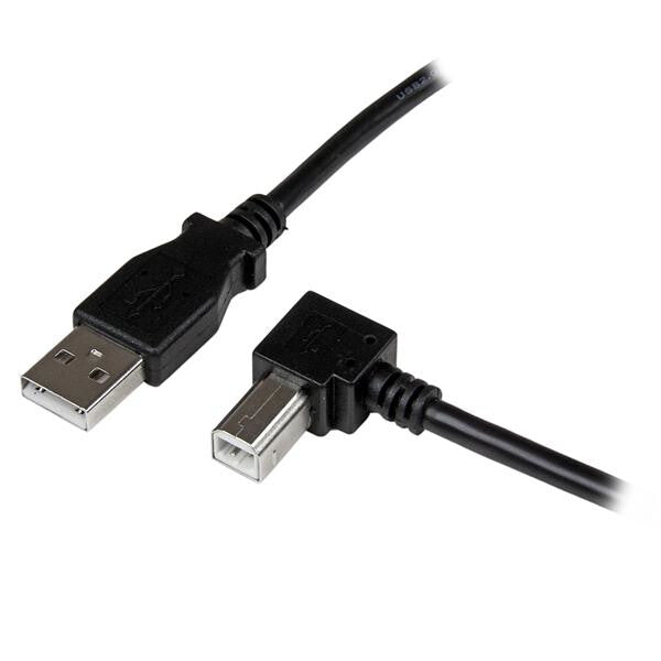 .com 1m USB 2.0 to Right Angle B Cable M M