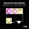 Corsair iCUE LINK LX120 3 Pack Case Fan | 120mm 2400 RPM 69.9 CFM PWM RGB Magnetic levitation bearing White