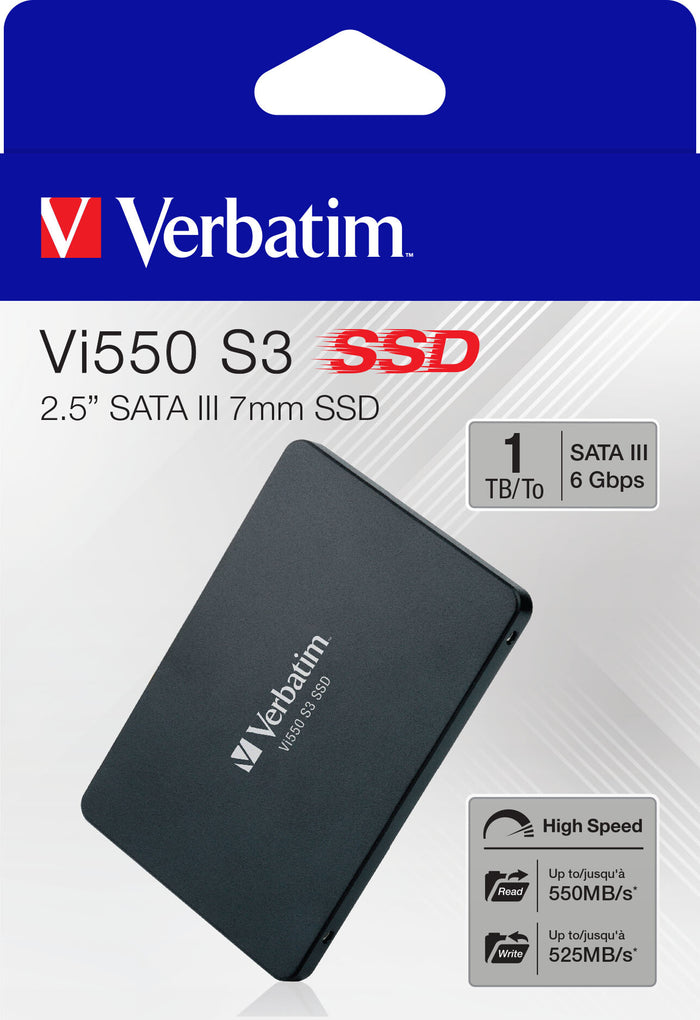 Verbatim Vi550 S3 1 TB PC/Laptop Internal SSD | 3D NAND Serial ATA III 2.5