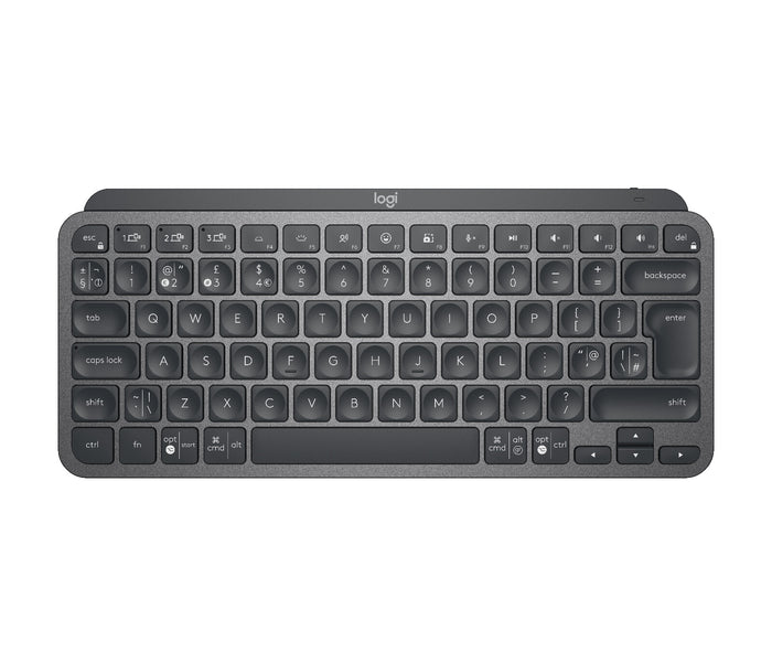 Logitech MX Keys Mini Keyboard | Wireless, QWERTY, Graphite, Backlit