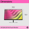 HP E24t G5 FHD Touch Monitor 24" Full HD Monitor | 1920 x 1080 75Hz HDMI DP