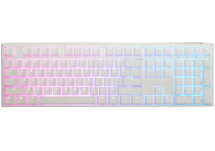 Ducky One3 Pure White Full Mechanical Gaming Keyboard | Wired, White, Backlit