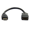 StarTech 6 in HDMI Extension Cable - Short HDMI Cable Male to Female - 4K HDMI Cable Extender - 4K 30Hz UHD HDMI Port Saver M/F - High Speed HDMI 1.4 - 28AWG - HDMI Dongle Extender