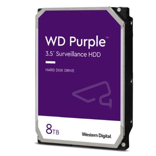 Western Digital 8TB WD PURPL 8TB WD PURPLE 8 TB 3.5" 5400 RPM Surveillance System HDD | Serial ATA III