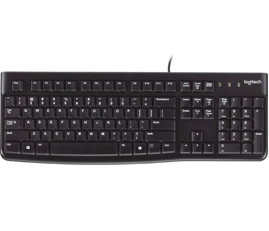 Logitech K120 Corded keyboard USB QWERTY English Black