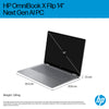 HP OmniBook X Flip 14-fk0002na Copilot+ PC AMD Ryzen™ AI 7 350 Hybrid (2-in-1) 35.6 cm (14") Touchscreen 3K 16 GB LPDDR5x-SDRAM 1 TB SSD Wi-Fi 7 (802.11be) Windows 11 Home Silver