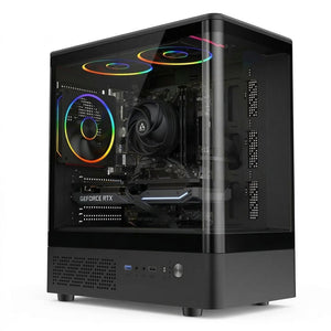 GTR Gaming PC | AMD Ryzen 5 5500 | NVIDIA RTX 5060 8GB | 16GB DDR4 3600MHz RAM | 1TB NVMe SSD | 650W PSU | Windows 11 | WiFi | ARGB Gaming Case