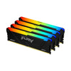 Kingston FURY Beast 128 GB (4x32 GB) DDR4 Memory Kit | CL18, XMP, Heatsink, ARGB
