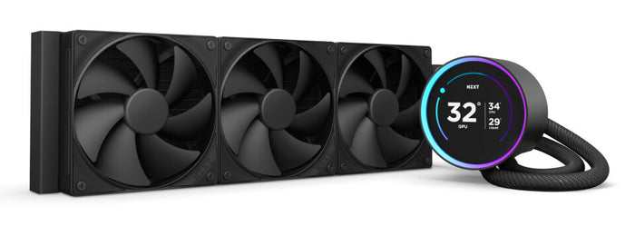 NZXT Kraken Elite 360 AIO Liquid Cooler | 360mm 2800 RPM 73.47 CFM PWM Black