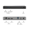 ALOGIC DUPRMX2-WW notebook dock/port replicator Wired USB 3.2 Gen 1 (3.1 Gen 1) Type-C Grey, Black