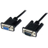 StarTech 1m Black DB9 RS232 Serial Null Modem Cable F/M