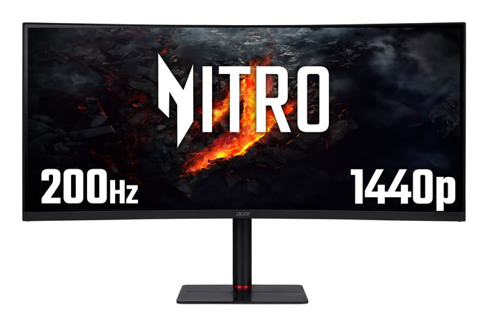 Acer Nitro XV5 Nitro XV345CURX0 - 34" UltraWide Quad HD (3440x1440), Curved 1000R, 200Hz, 0.5ms, HDR10, AMD FreeSync Gaming Monitor