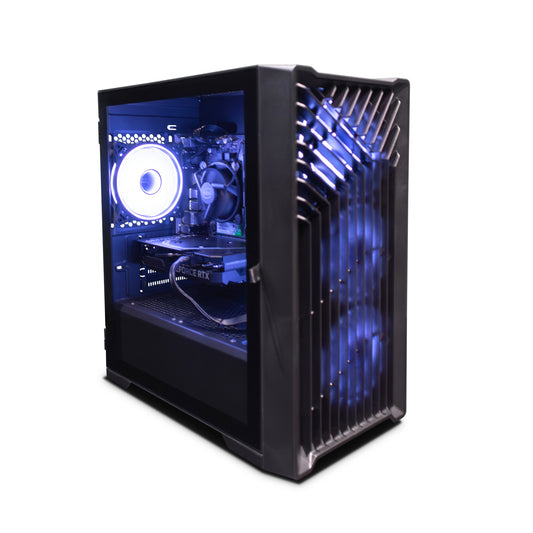 GTR ShadowHawk Gaming PC | Intel Core i5-12400F | NVIDIA RTX 4070 12GB GDDR6 | 16GB DDR4 3200MHz RAM | 1TB NVMe SSD |  ARGB Design | 650W PSU | Windows 11 Home | WiFi | Pre-built Budget Gaming Computer