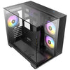 Antec CX600M Trio ARGB Mini Tower PC Case Black, Transparent | Liquid Cooling Support