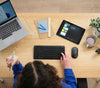 Trust Lyra Keyboard | Wired & Wireless, QWERTY, Black, Mouse Included