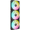 Corsair iCUE LINK LX120 3 Pack Case Fan | 3-Pack 120mm 2400 RPM 69.9 CFM RGB Magnetic levitation bearing Black