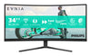 Philips Evnia 34M2C3500L/00 34" Wide Quad HD Curved Gaming Monitor | 3440 x 1440 180Hz 1ms HDMI DP