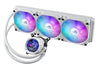ASUS ROG Strix LC III 360 ARGB White Edition AIO Liquid Cooler | 360mm 2200 RPM 38 CFM PWM RGB White
