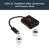 StarTech.com USB C to DisplayPort Adapter - 4K 60Hz/8K 30Hz - USB Type-C to DP 1.4 HBR2 Adapter Dongle - Compact USB-C (DP Alt Mode) Monitor Video Converter - Thunderbolt 3 Compatible