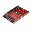 StarTech Dual-Slot M.2 Drive to SATA Adapter for 2.5" Drive Bay - RAID