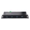 StarTech.com 4-Port Industrial USB 3.0 5Gbps Hub - Rugged USB Hub w/ ESD and Surge Protection - DIN/Wall/Desk Mountable USB-A Hub - USB Expander w/Locking Ports, Heavy Duty