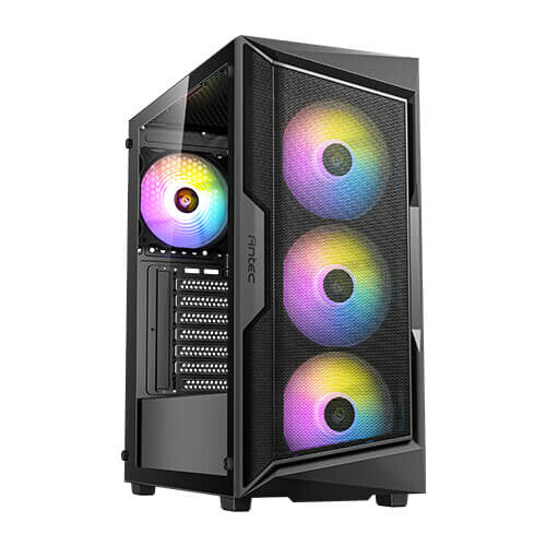 Antec AX61 Elite ARGB Midi Tower PC Case Black | Liquid Cooling Support